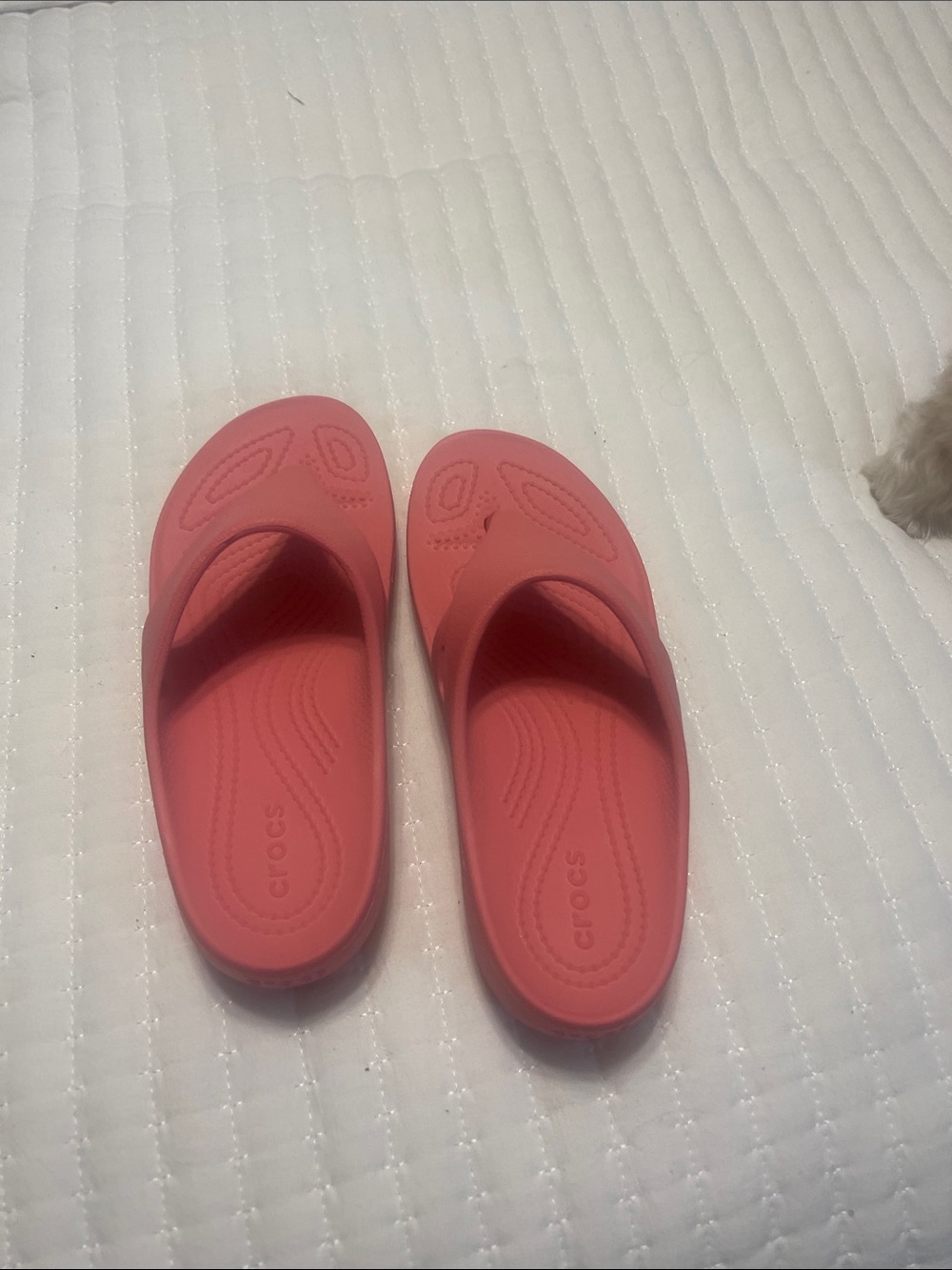 CROCS Kids Coral Pink Slip-On Sandals
